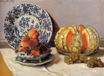 Claude Oscar Monet : Still Life With Melon